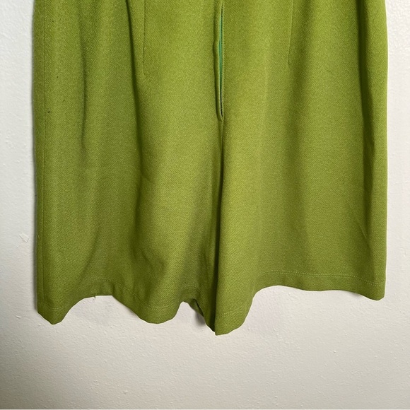 CTM High Waist Shorts Lime Green Wide Leg - Picture 7 of 9